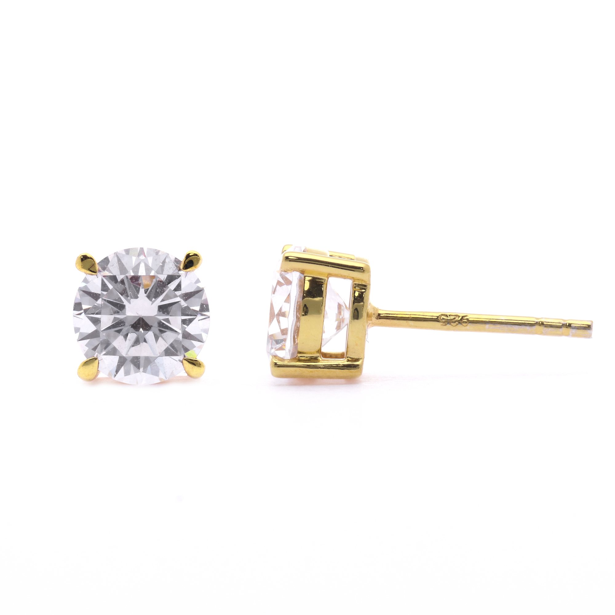 Round Claw Prongs Studs
