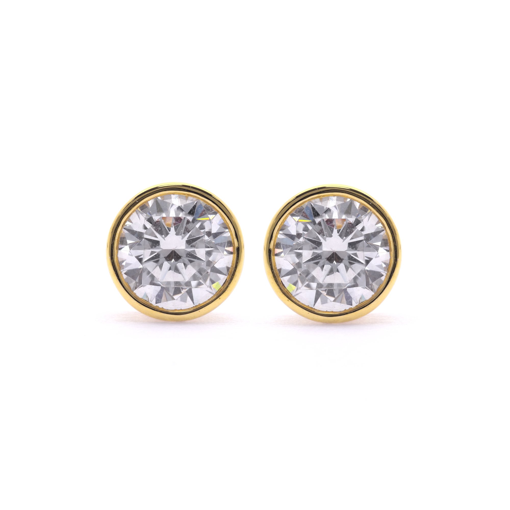 Round Bezel Studs