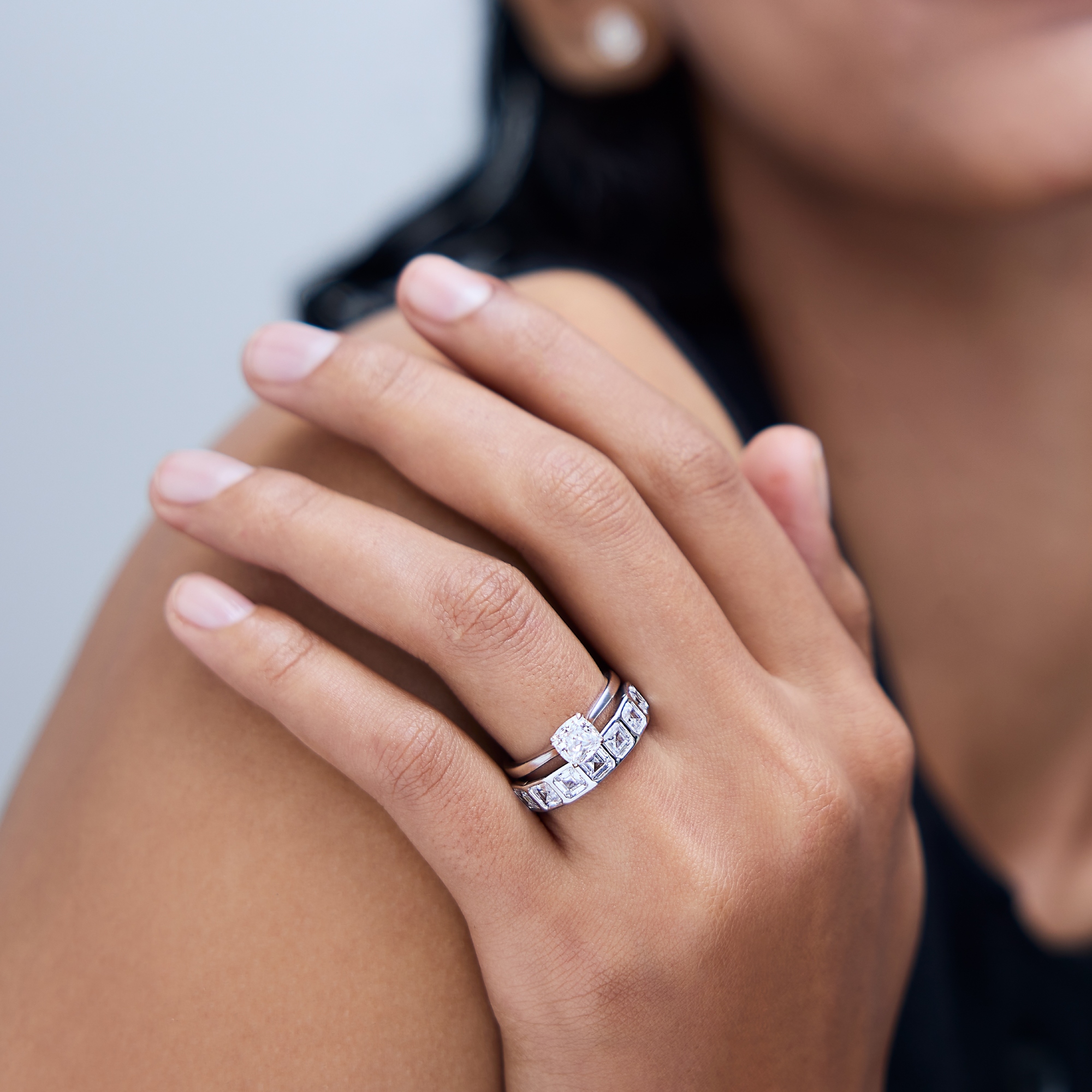 Asscher Half Eternity